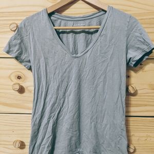 Everlane V Neck Short Sleeve Pima Cotton T